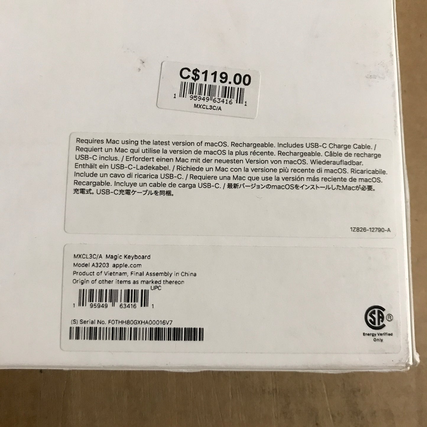 Apple Magic Keyboard (USB-C) - US English