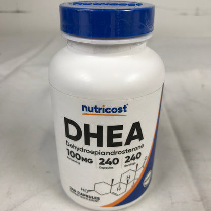 Nutricost DHEA 100mg, 240 Capsules - 3 Pack