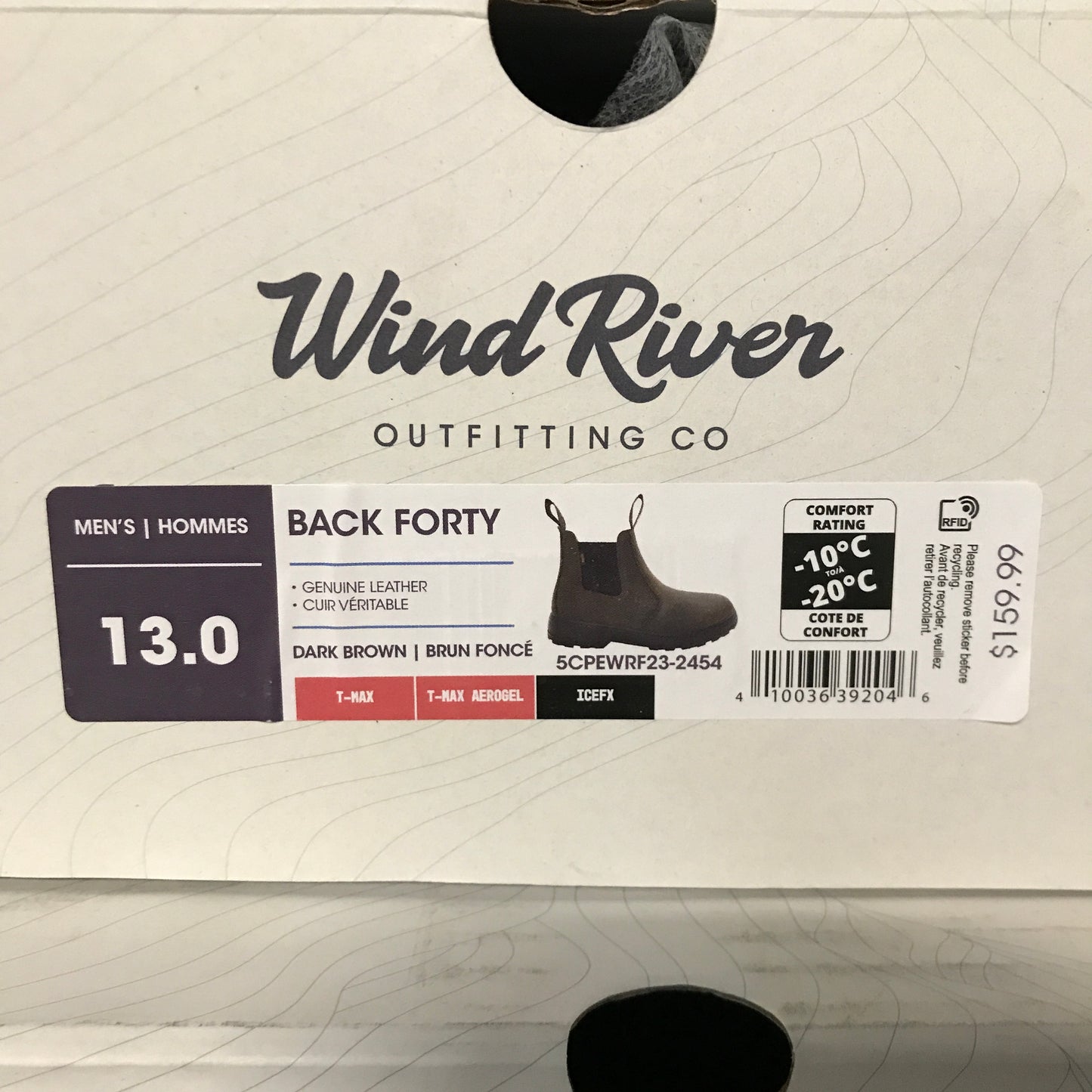 WindRiver Men's Back Forty ICEFX Boots - Dark Brown