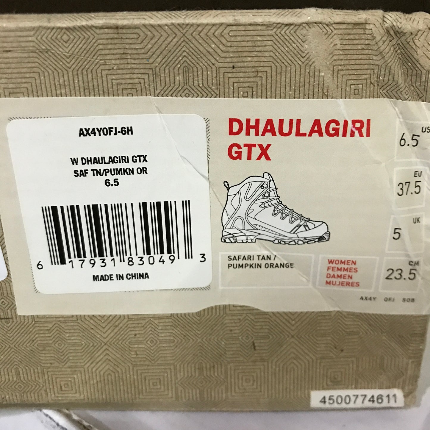 The North Face Dhaulagiri GTX Boots - Safari Tan / Pumpkin Orange
