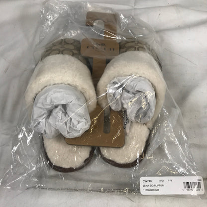 Coach - Zena Slipper In Signature Jacquard