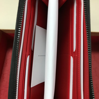 Christian Louboutin Panettone Wallet - Grained calf leather and spikes Loubinthesky - Black