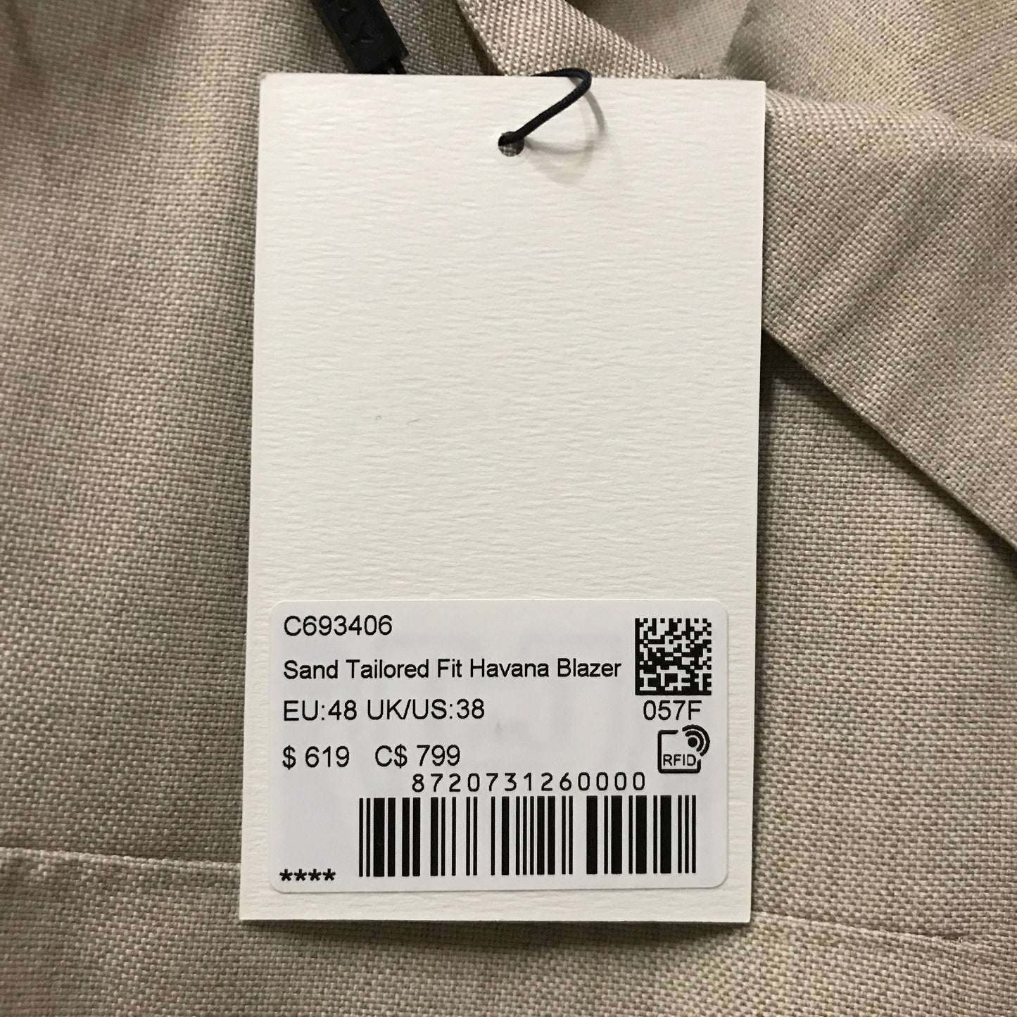 Suit Supply Sand Tailored Fit Havana Suit Jacket