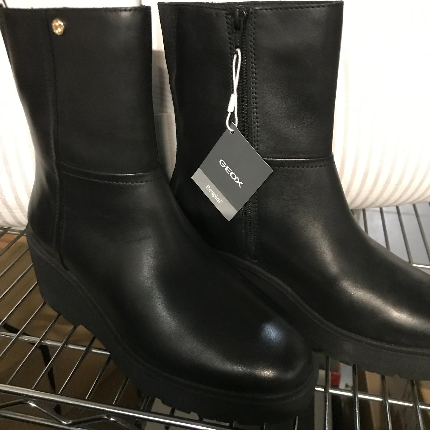 Geox Miereille Woman Ankle Boots with Wedge - Black