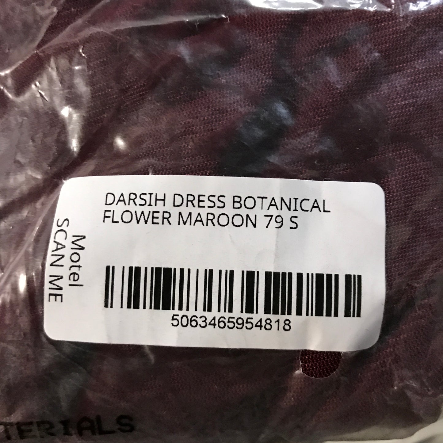 Motel Rocks Darsih Maxi Dress in Botanical Flower Maroon