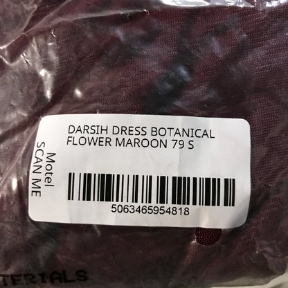 Motel Rocks Darsih Maxi Dress in Botanical Flower Maroon