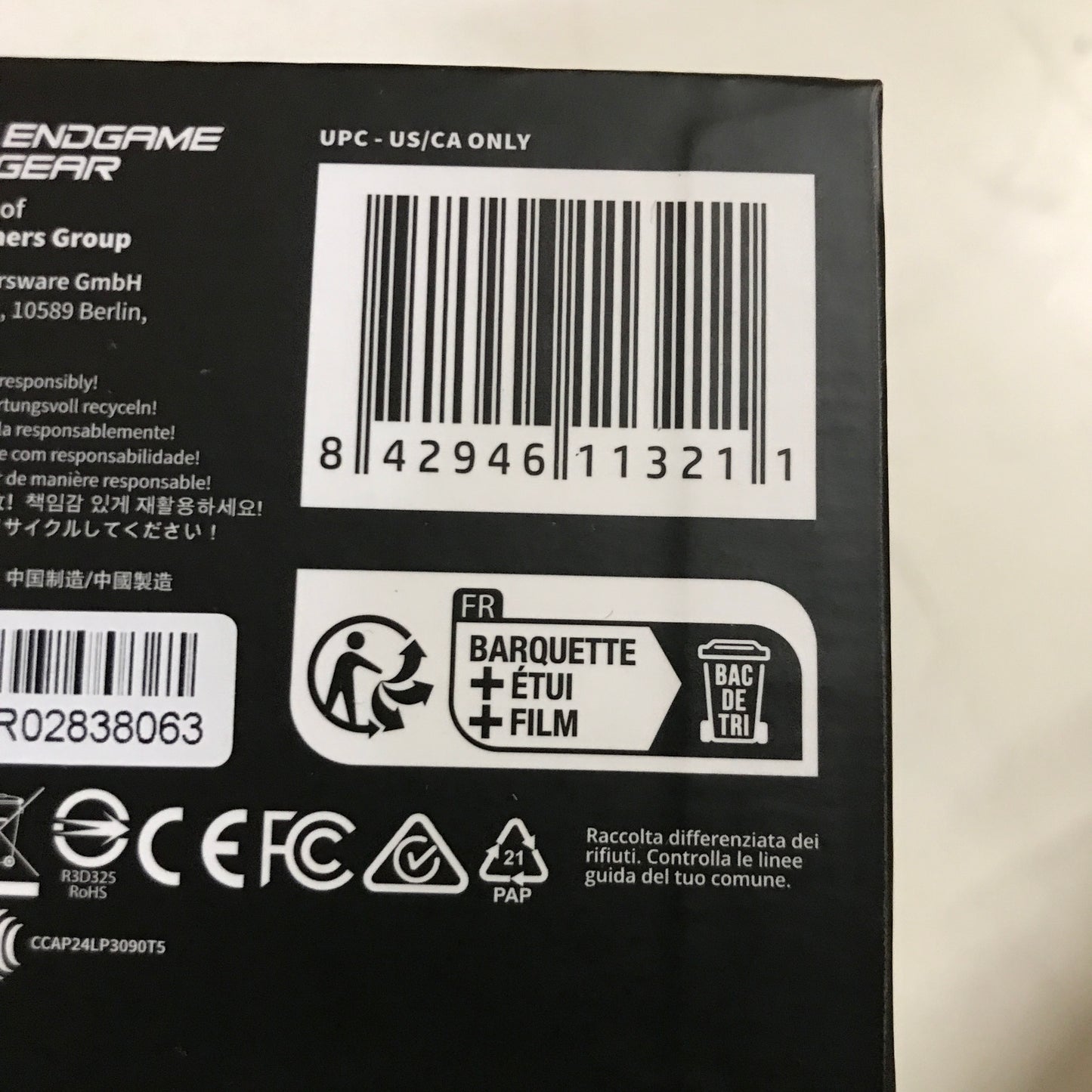 Endgame Gear OP1w 4k v2 Wireless Gaming Mouse - Black