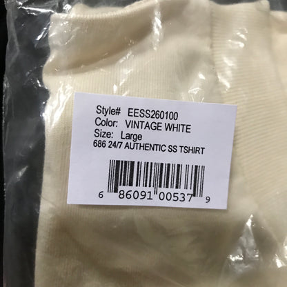 686 24/7 Authentic SS Tee - Vintage White