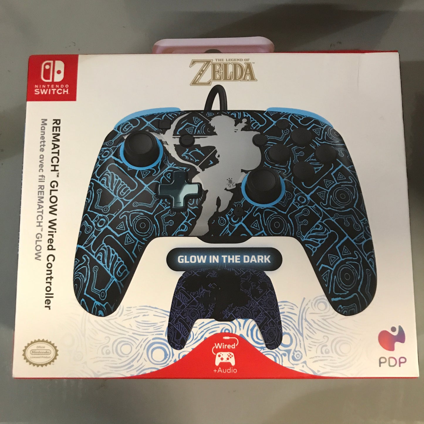 PDP REMATCH GLOW Wired Controller: Sheikah Shoot - Nintendo Switch