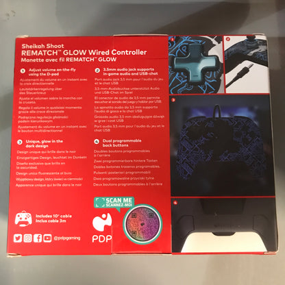 PDP REMATCH GLOW Wired Controller: Sheikah Shoot - Nintendo Switch