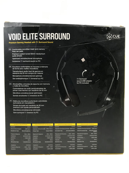 Corsair VOID ELITE SURROUND Premium Gaming Headset with 7.1 Surround Sound