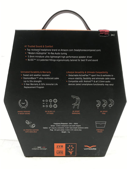 V-MODA Forza Metallo - Wired Earphones with Mic for Android - 3.5 Mm Jack