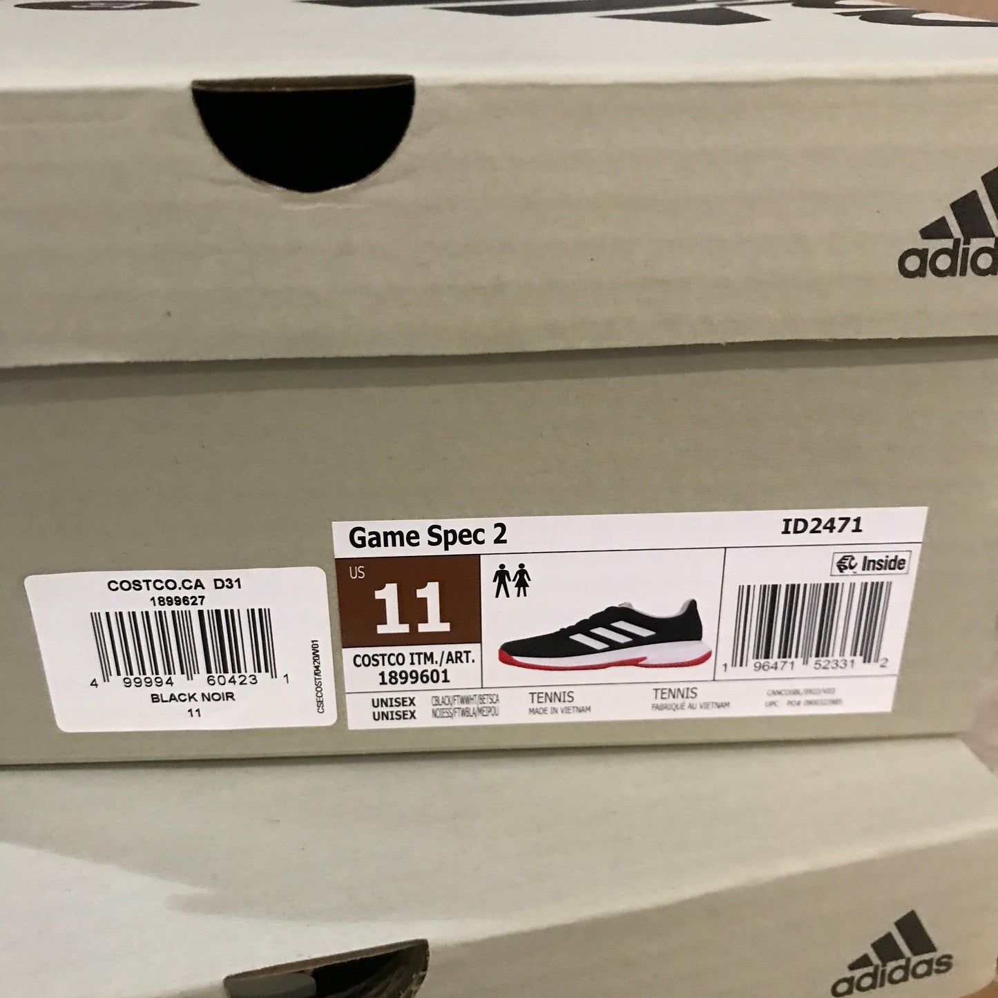 Adidas Men's Game Spec 2 Pickleball Shoe - Black