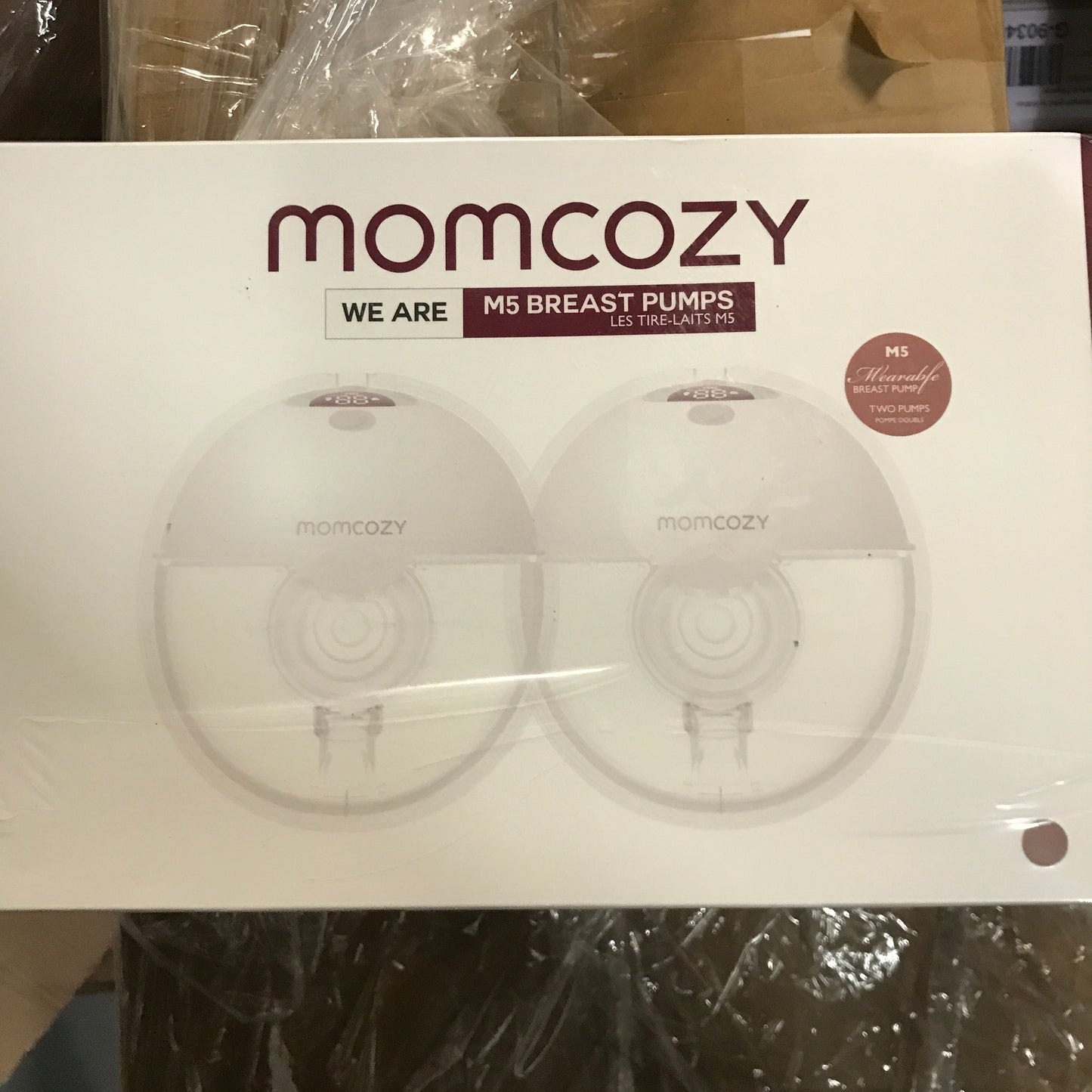 Momcozy M5 Hands Free Dual Portable Electric Breast Pump - Rose Pink