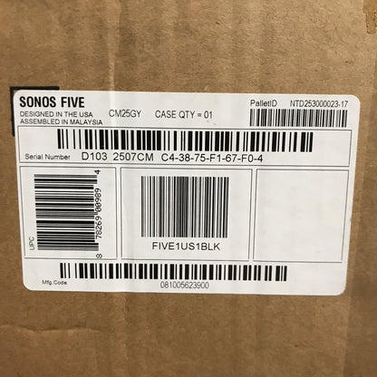 Sonos Five HiFi Speaker - Black