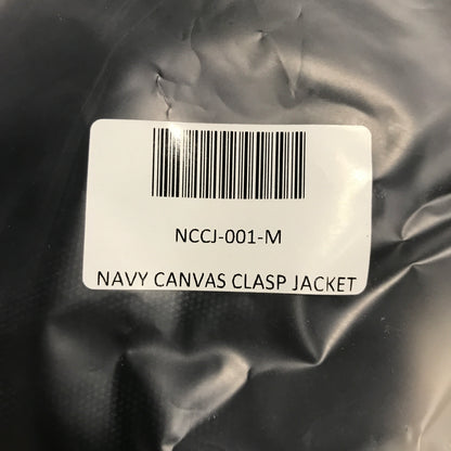 Shinzo Shige 15oz Navy Canvas Clasp Bomber Jacket