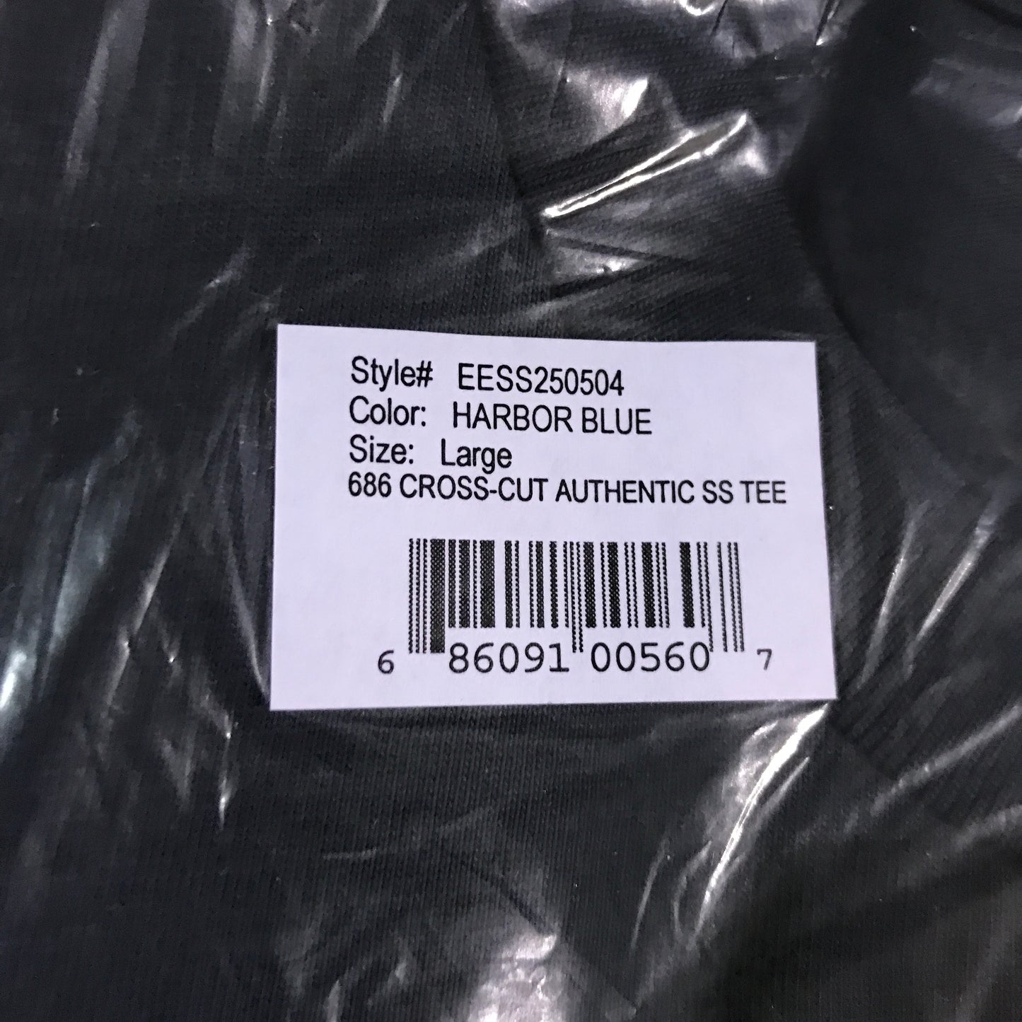 686 Cross-Cut Authentic S/S Tee - Harbor Blue