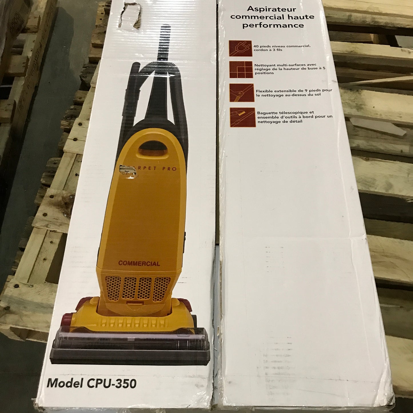 Carpet Pro CPU-350 Commercial Upright Vacuum