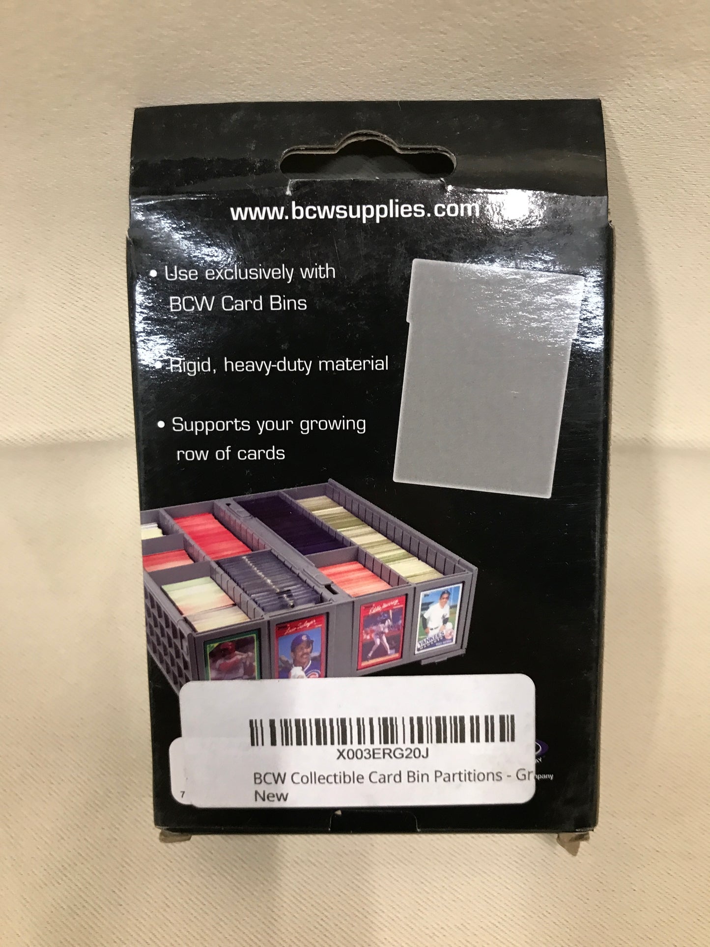 BCW Card Bin Partitions - 12x5 Pack