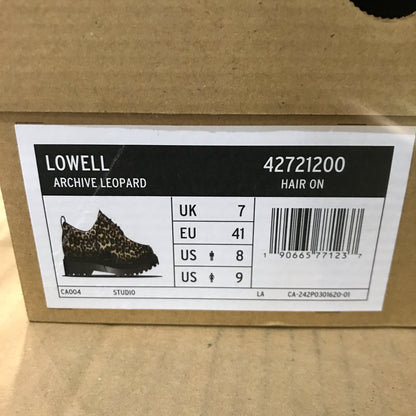 Dr. Martens Lowell Shoes - Archive Leopard - Hair On