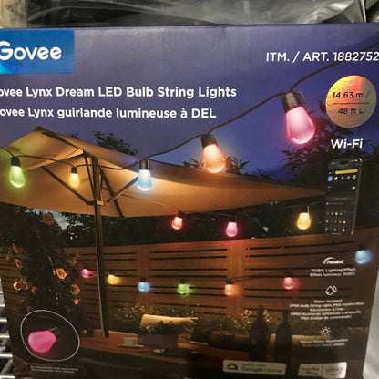 Govee 48 ft. (14.63 m) Lynx Dream LED String Lights