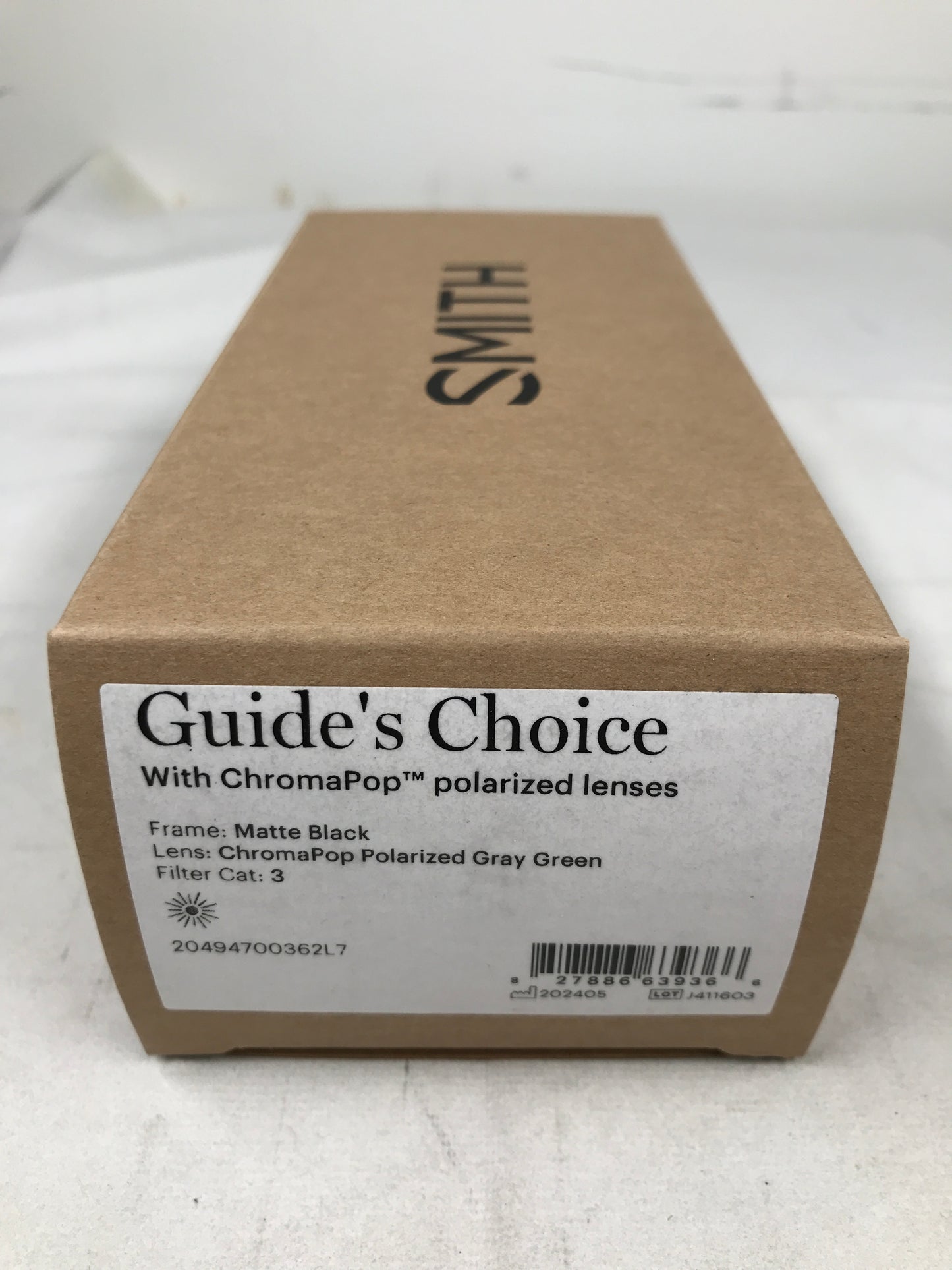 Smith Guide's Choice Sunglasses - Matte Black + ChromaPop Polarized Gray Green Lens