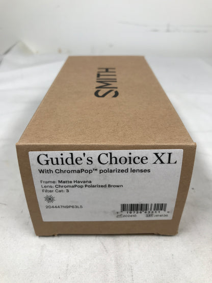 Smith Guide's Choice XL Sunglasses - Matte Havana + ChromaPop Polarized Brown Lens