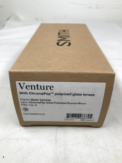 Smith Venture Sunglasses - Matte Tortoise + ChromaPop Glass Polarized Bronze Mirror Lens