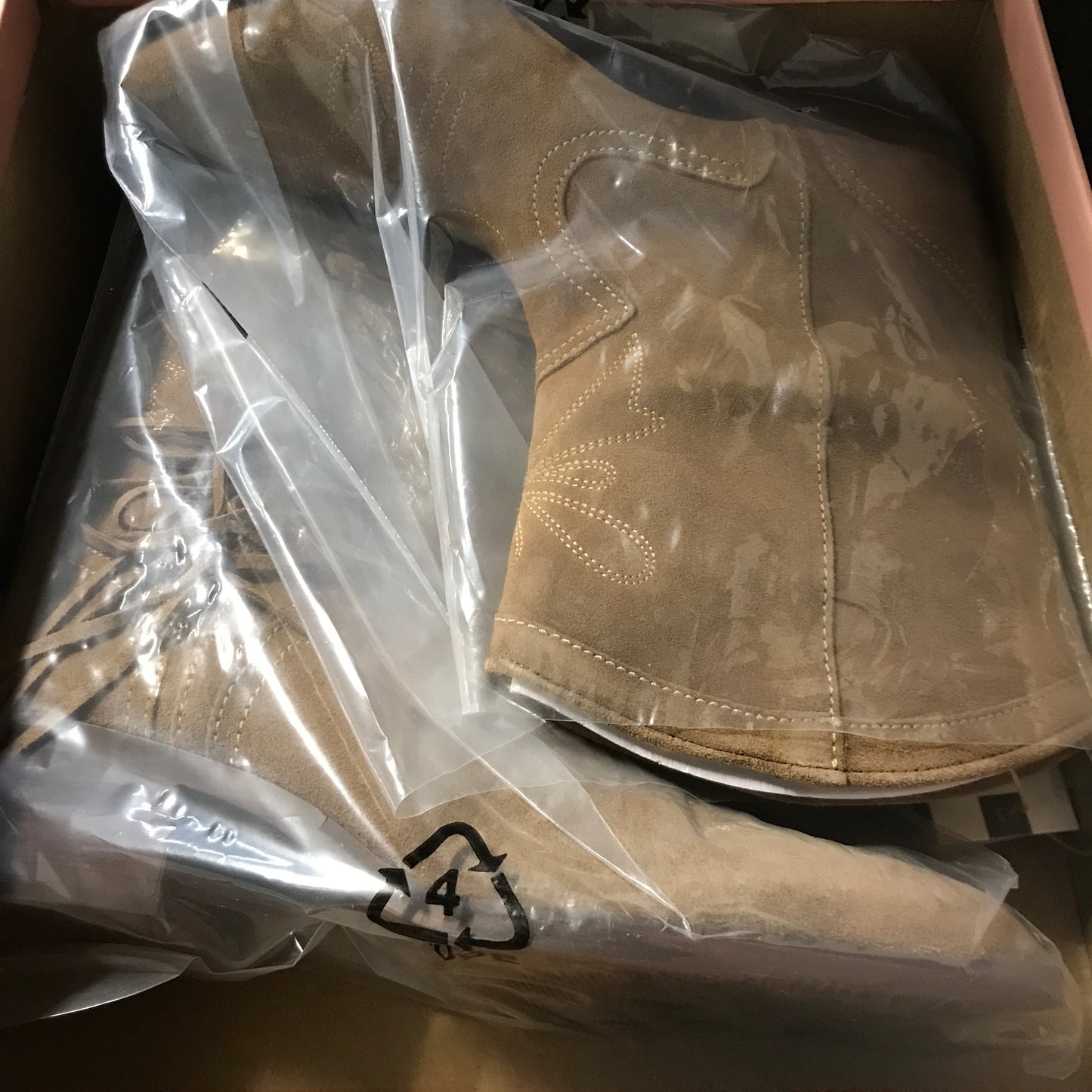 Brownie Spain Leather Cowboy Ankle Boots with Fringes - Sand
