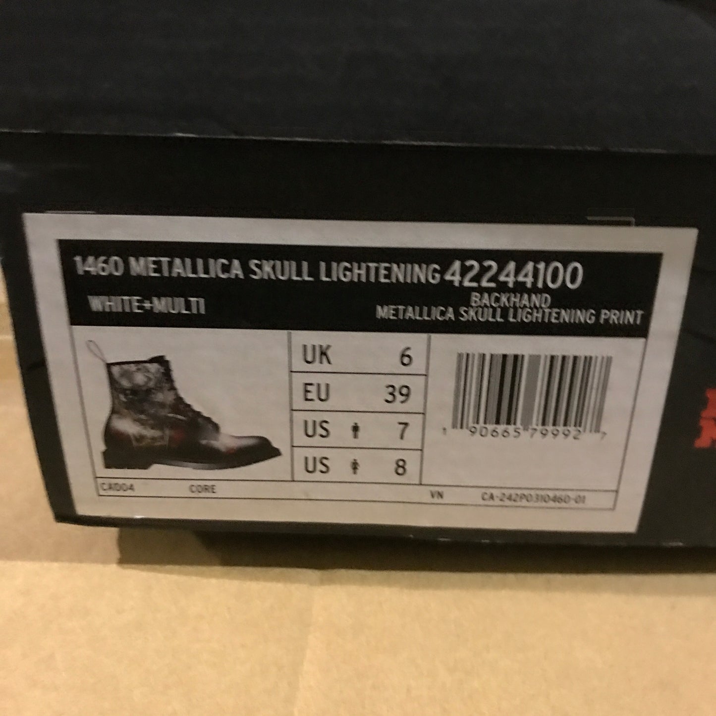 Dr. Martens 1460 Metallica Skull Lightning Boots