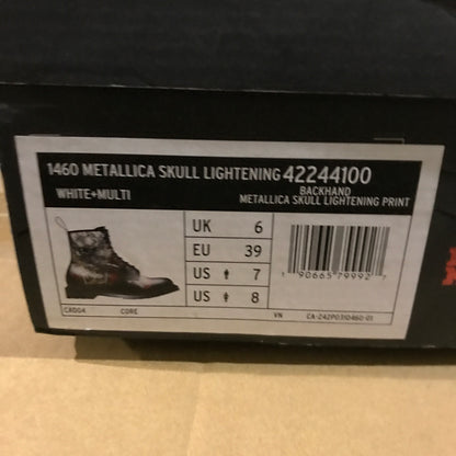 Dr. Martens 1460 Metallica Skull Lightning Boots