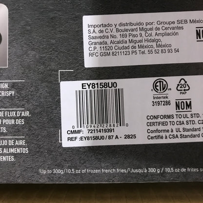 T-fal Infrared Air Fryer with Premium Infra-heat Technology
