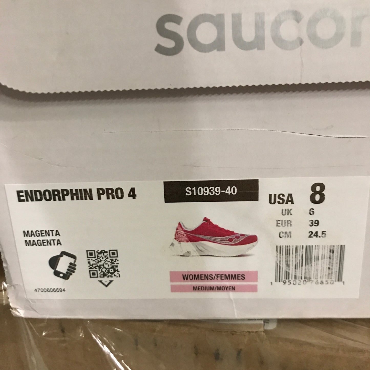 Saucony Women's Endorphin Pro 4 - Magenta