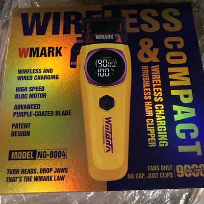WMARK NG-8004 Wireless Charging Brushless Hair Clipper