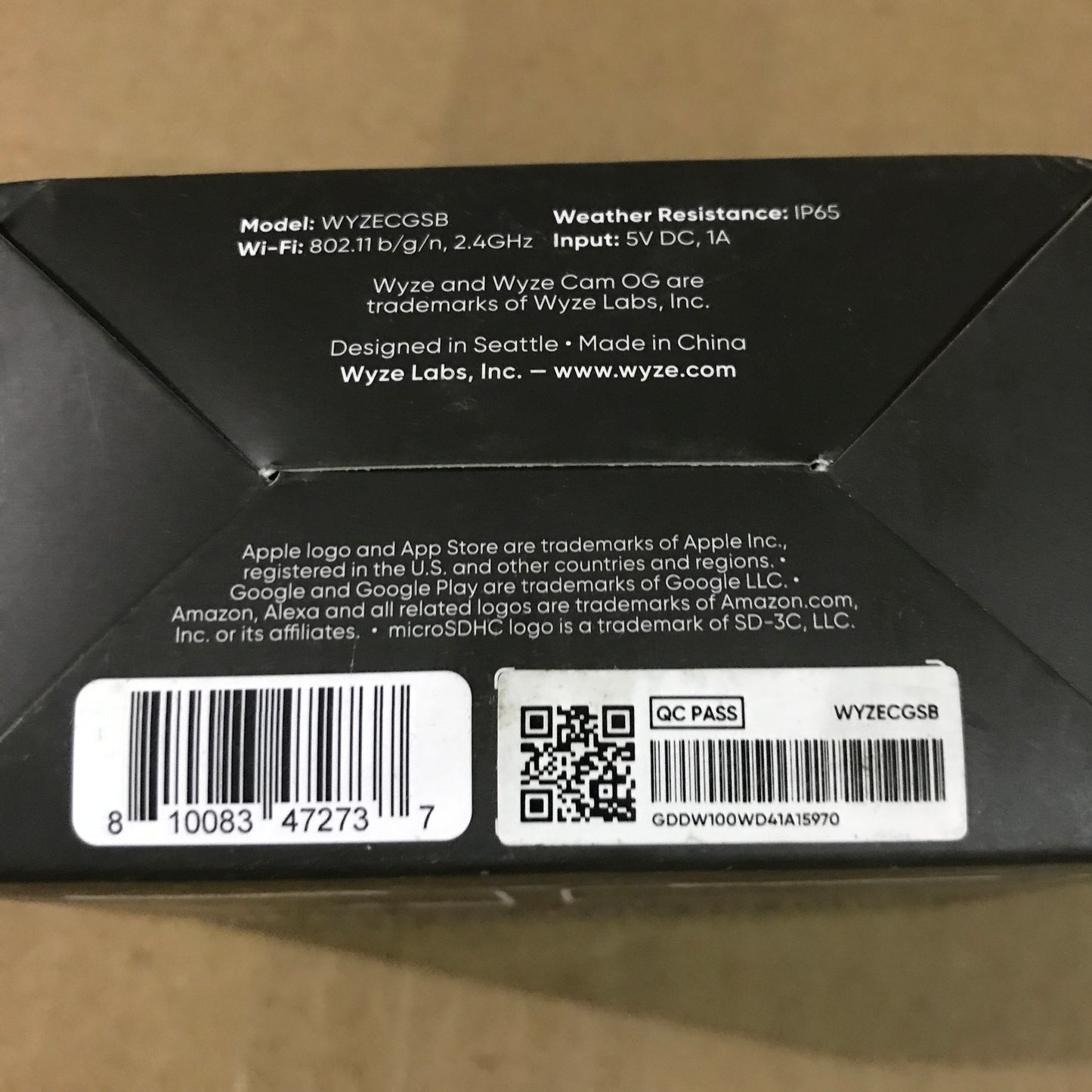 Wyze Cam OG - Black