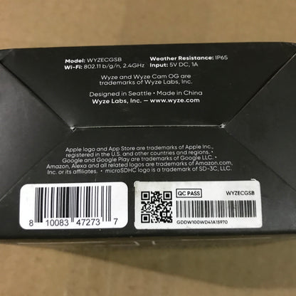 Wyze Cam OG - Black
