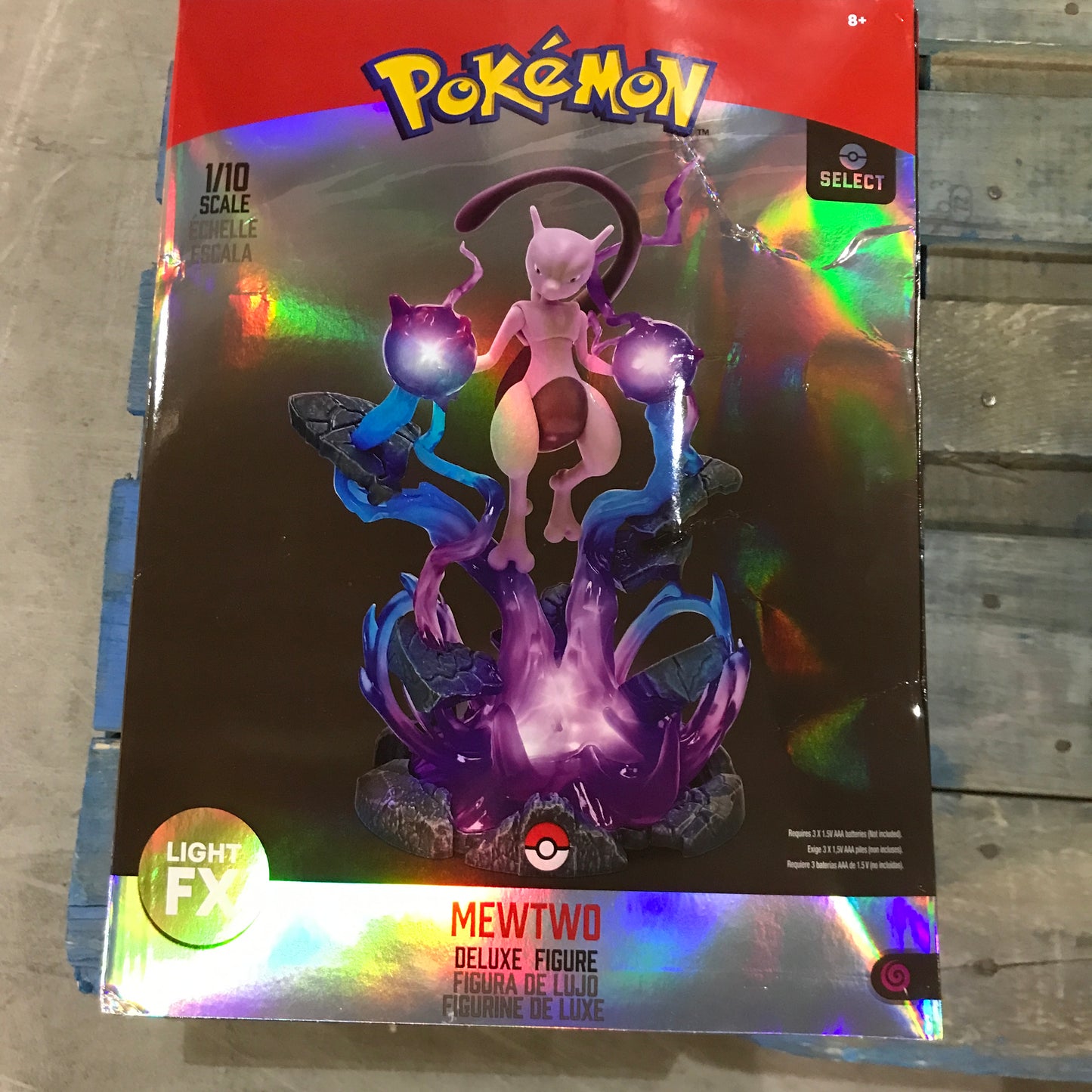 Jazwares Pokémon 13" Large Mewtwo Deluxe Collector Statue Figure