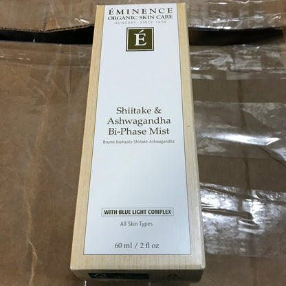 Eminence Organic Skin Care Shiitake & Ashwagandha Bi-Phase Mist - 2 Pack