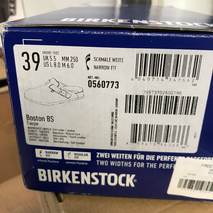 Birkenstock Soft Footbed Suede Leather - Taupe Narrow Fit