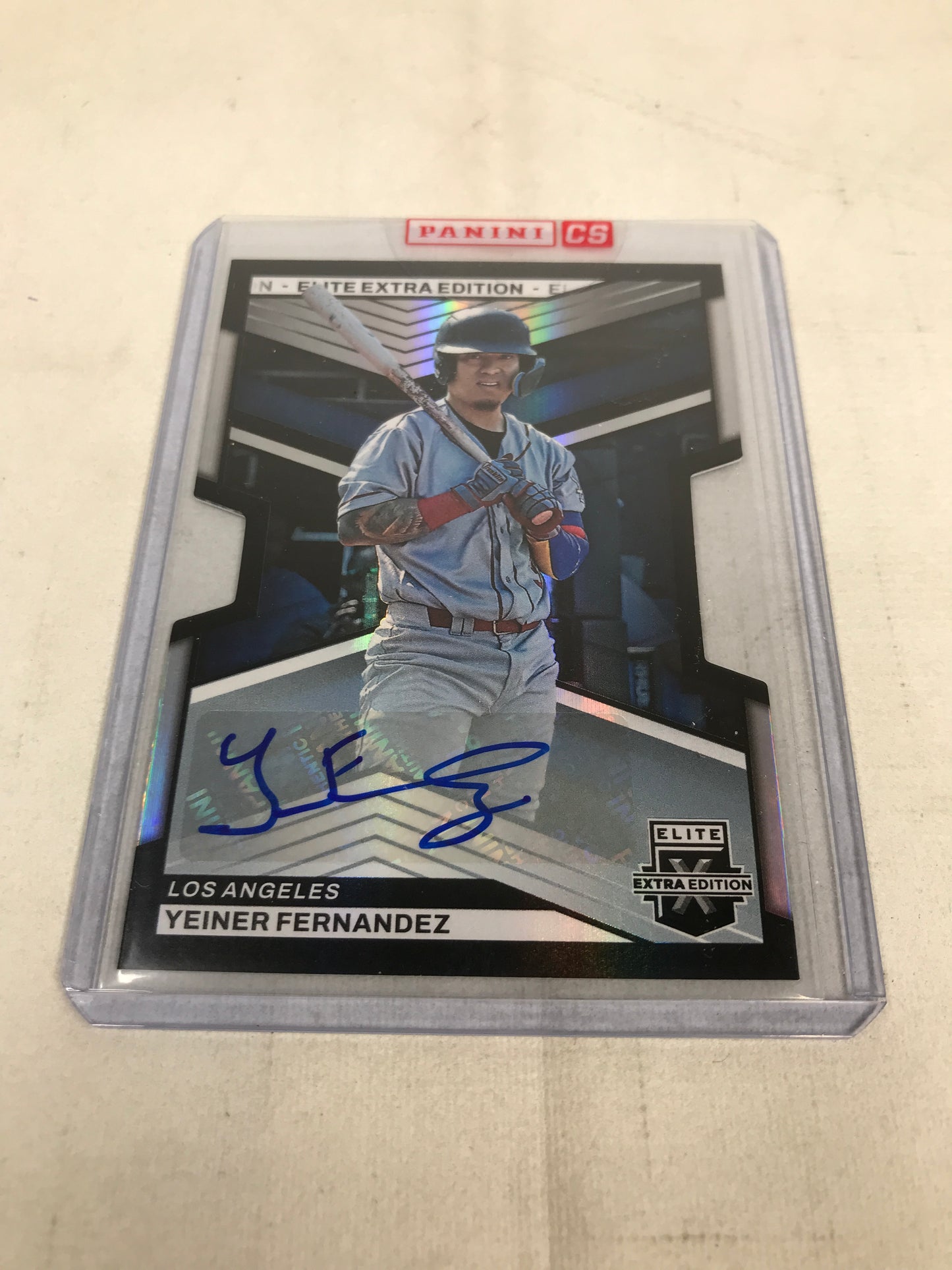 Panini Elite Extra Edition Baseball Yeiner Fernandez Signed Card 2023