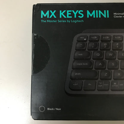 Logitech Master Series MX Keys Mini Minimalist Wireless Illuminated Keyboard - Black
