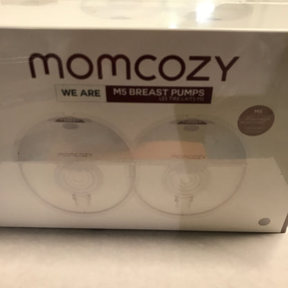 Momcozy M5 Hands Free Dual Portable Electric Breast Pump - Gray