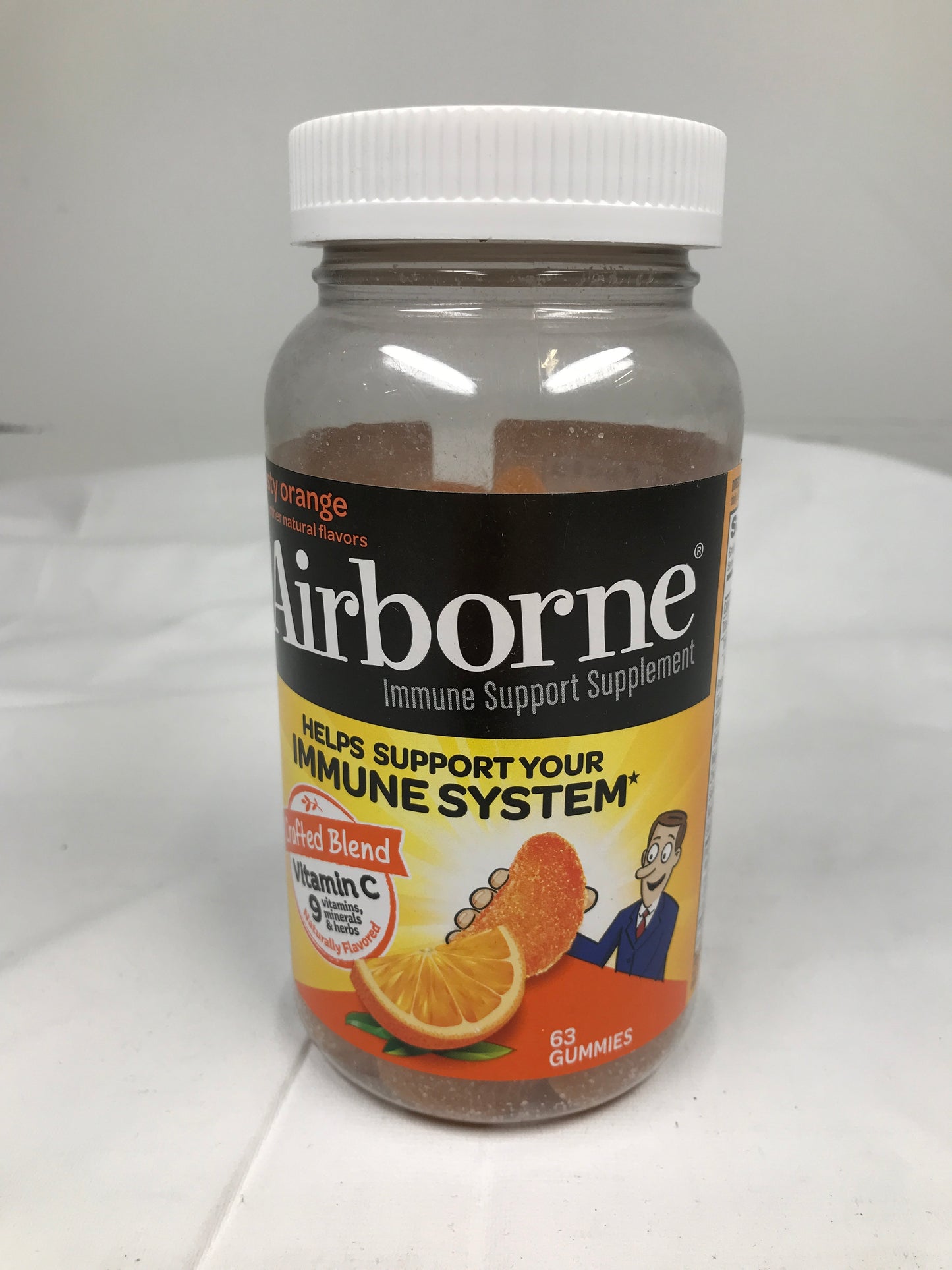 Airborne Zesty Orange Immune Support Gummies, 63 Count