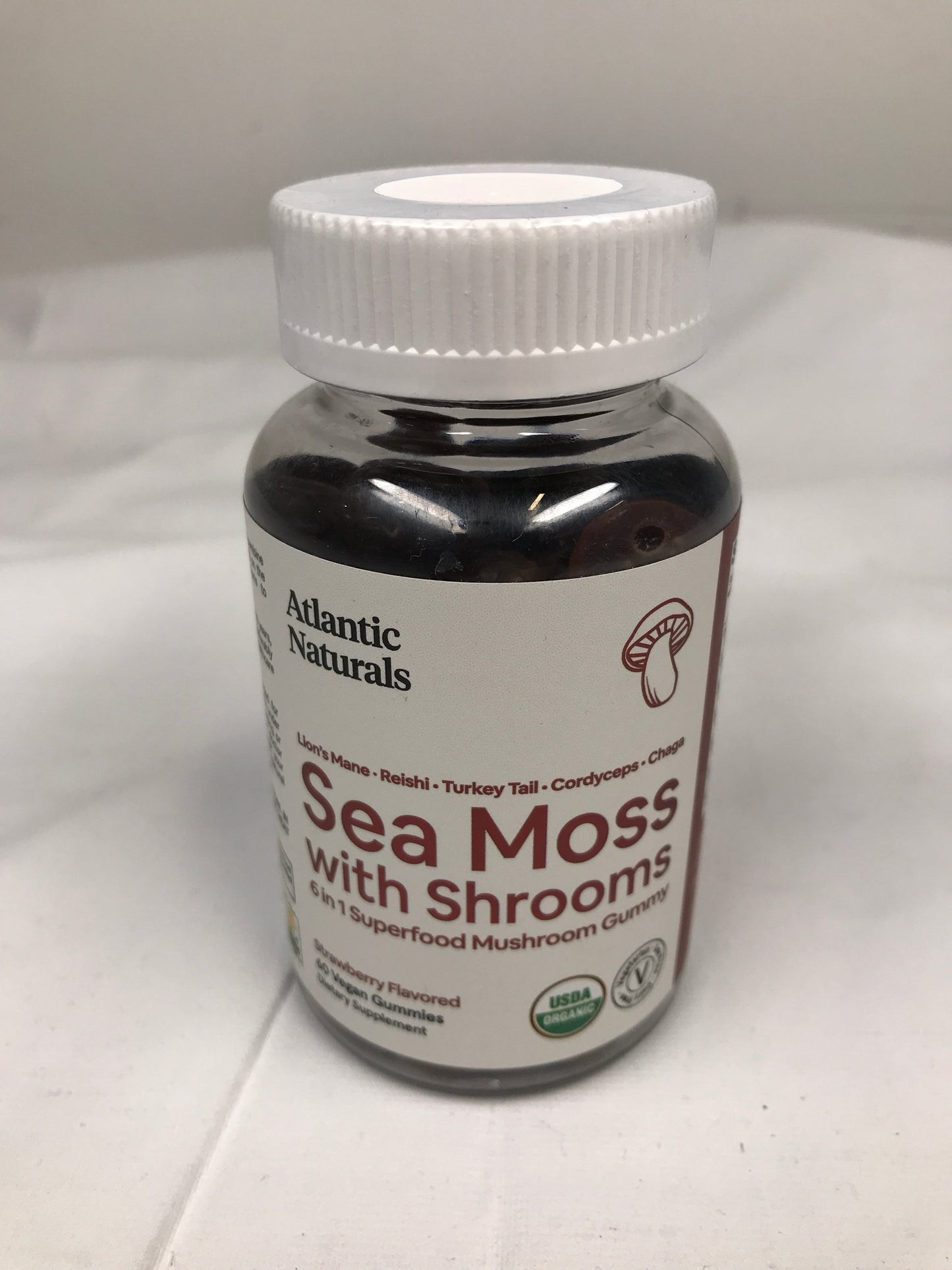 Atlantic Naturals Sea Moss with Shrooms, 60 Vegan Gummies