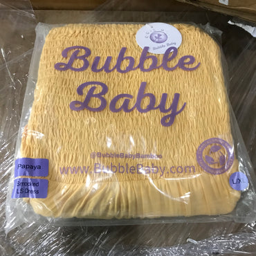 Bubble Baby - Adult Long Sleeve Smocked Dress - Papaya