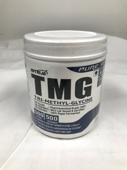 Nutrija TRIMETHYLGLYCINE (TMG)(Betaine Anhydrous), 500 grams