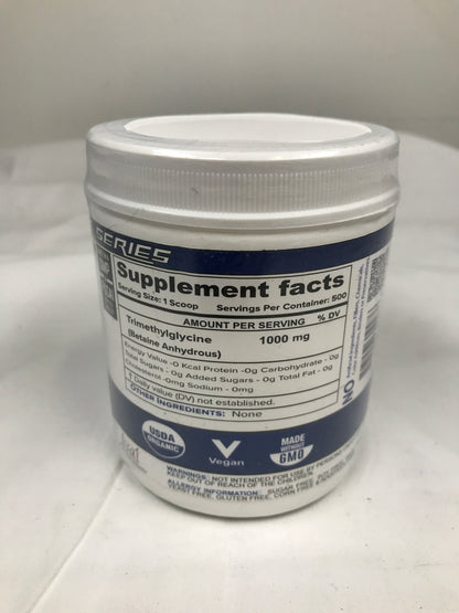 Nutrija TRIMETHYLGLYCINE (TMG)(Betaine Anhydrous), 500 grams