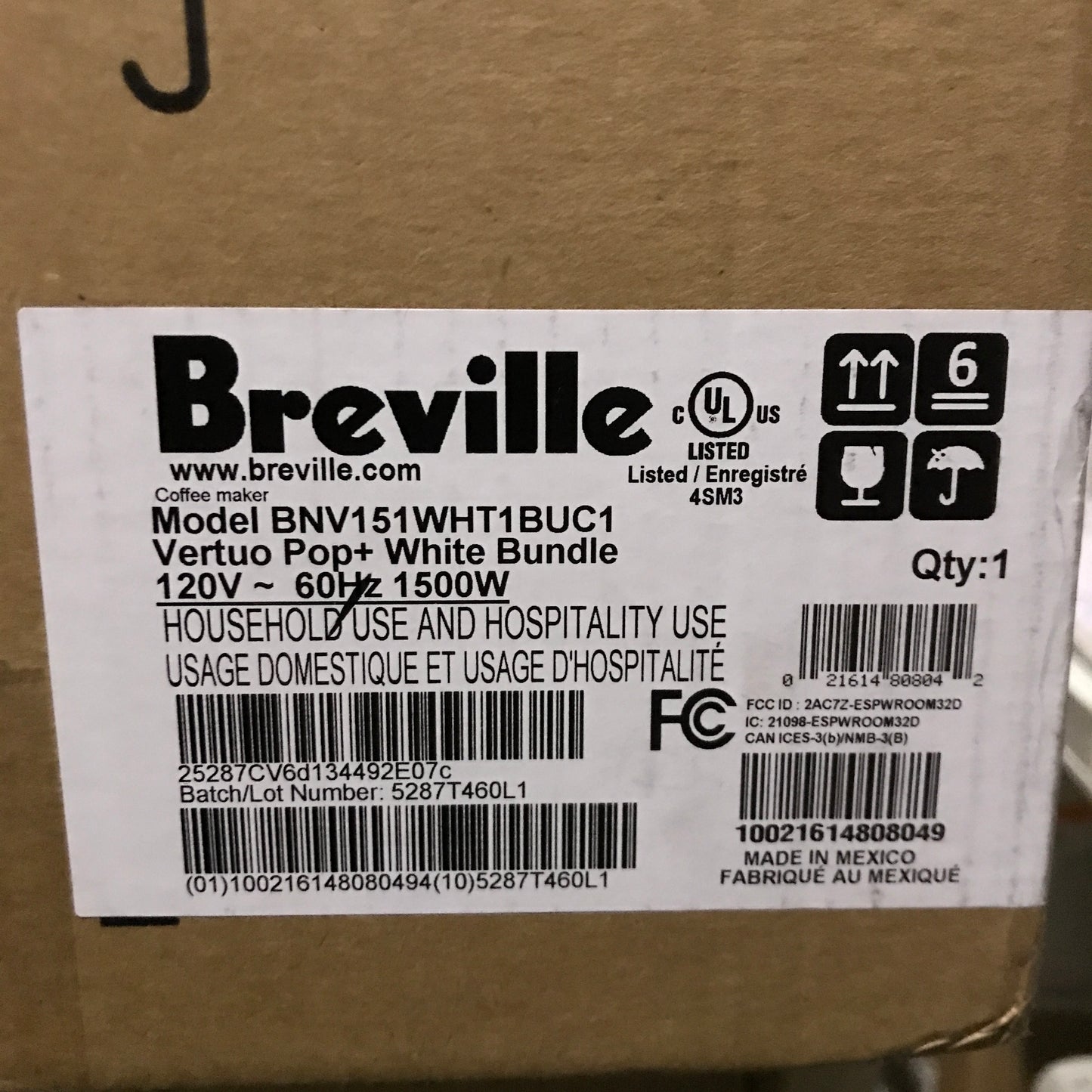 Nespresso Vertuo Pop+ Coffee and Espresso Maker by Breville with Milk Frother