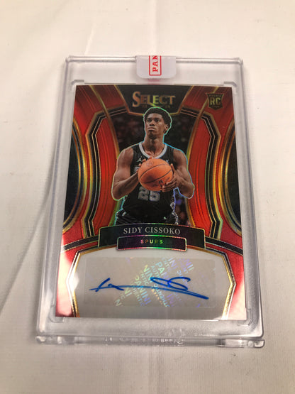 Panini Select Basketball Sidy Cissoko Signed Card 2023-24