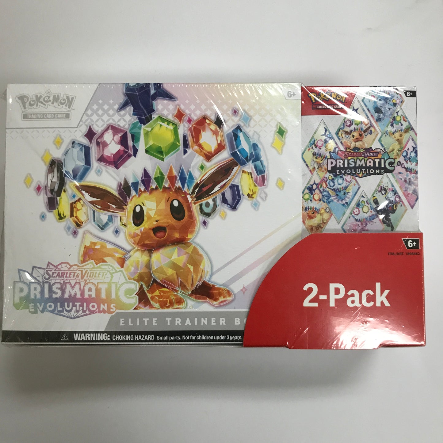 Pokémon TCG: Prismatic Evolutions 2-Pack Elite Trainer Box and Booster Bundle